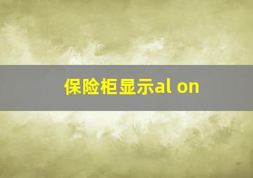 保险柜显示al on